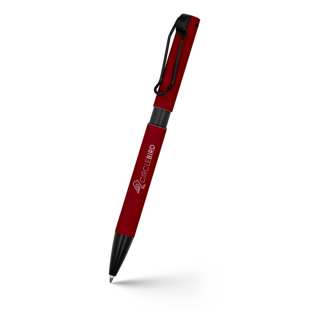 Stylo bille corp color� et clip 